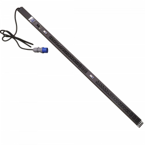 Vertical distribution unit with total monitoring, IP interface, single-phase, 32A, 6xC19 + 18xC13, 3-meter power cord, IEC309 plug